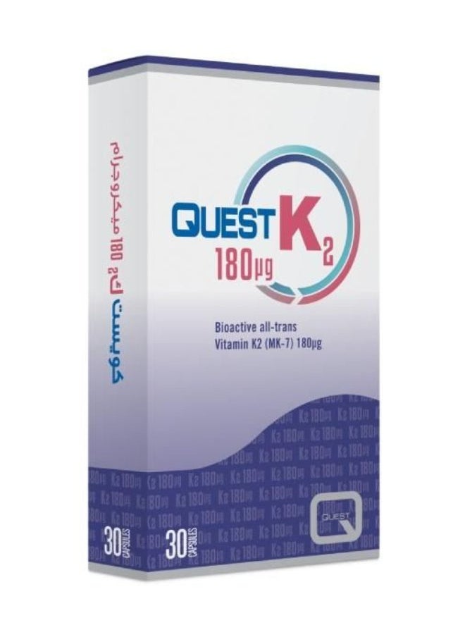 Quest Quest K2 180mg Capsules, 30 Capsules 