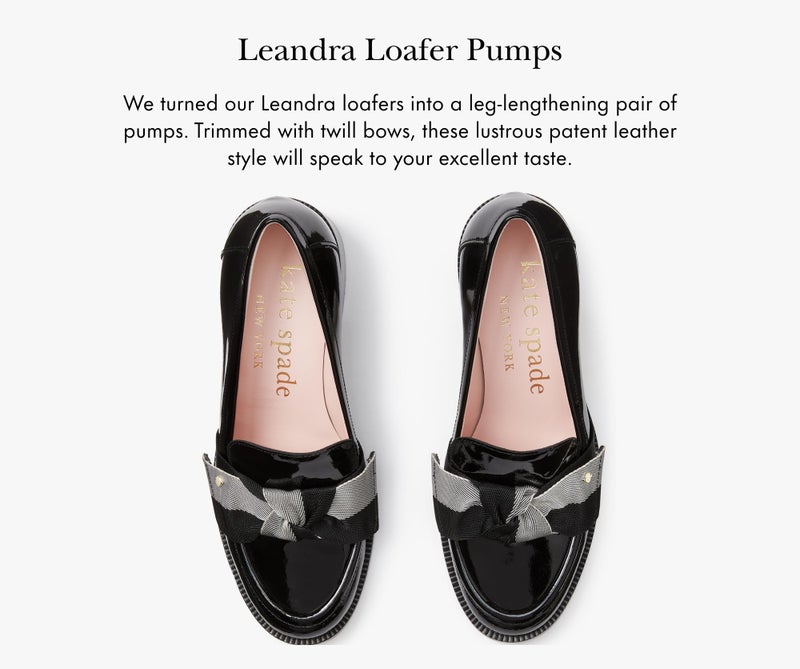kate spade new york Women's Leandra Loafer Pumps, Black, 5.5 - Image 2