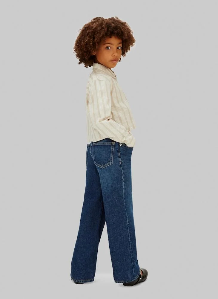 Calvin Klein Jeans Youth Wide Leg  Fit Jeans