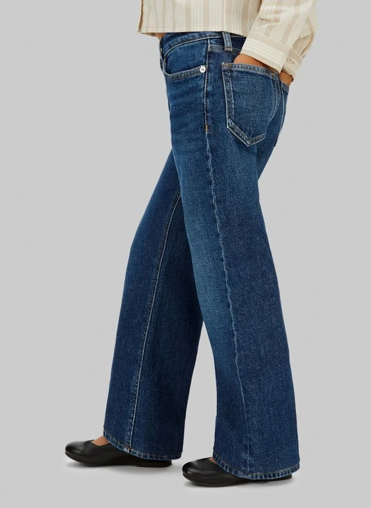 Calvin Klein Jeans  Youth Wide Leg  Fit Jeans for Women | Best Price UAE