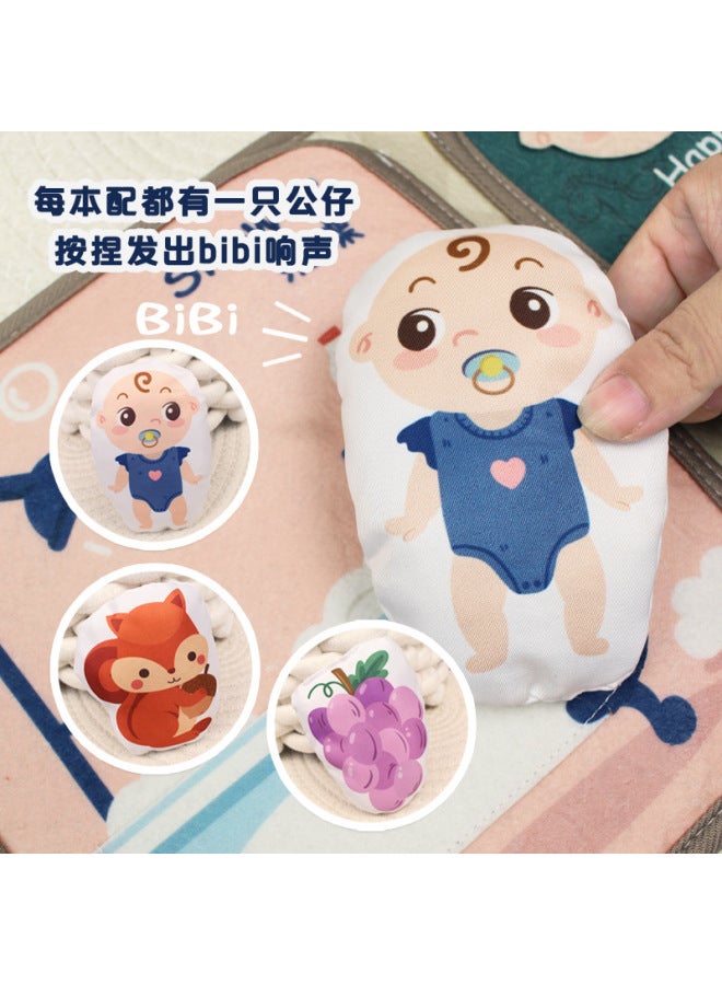 Children's Tail Cloth Book Educational Toy Book Tearable Baby Cloth Book Ringing Paper Enlightenment Book Toy - Image 4