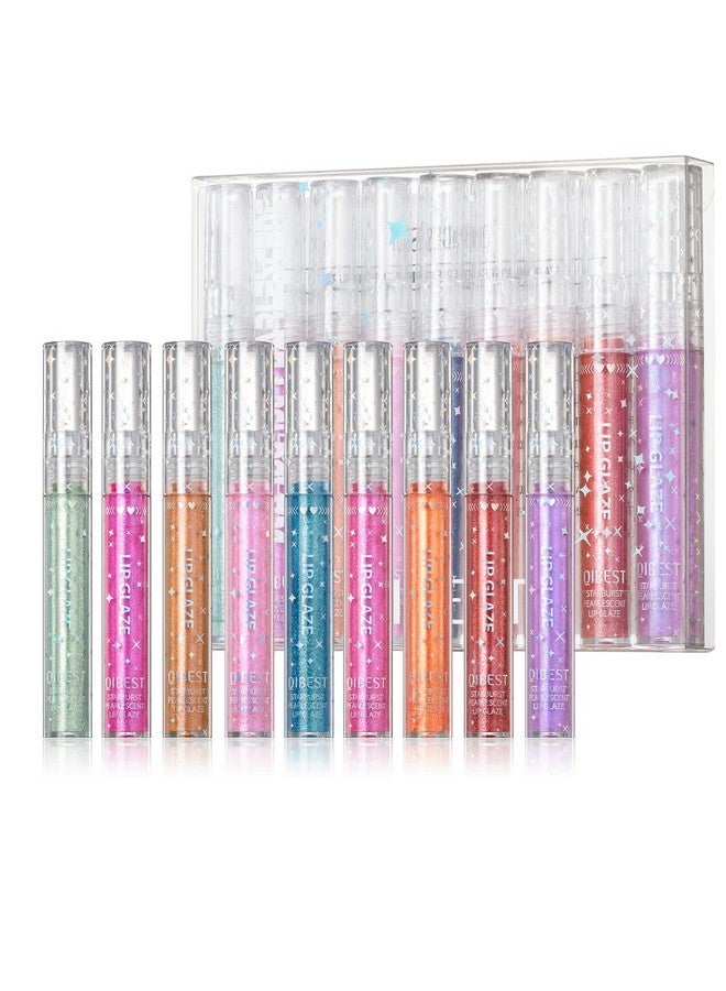 Aseawave Girls Lip Gloss Shimmery Lip Glosses For Girls Teens & Women ; Syrupy Gloss; Glossy Finish; Long Lasting; Moisturizing; Highlighting; Natural Beauty ; Lip Glow Set - Image 1