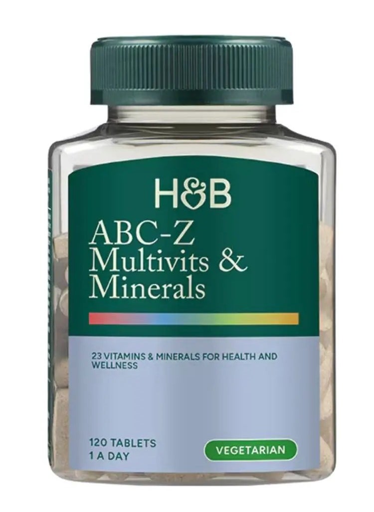 H&B H&B ABC-Z Multivitamins & Minerals Supplement Tablets, Pack of 120's 