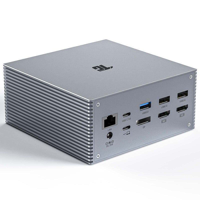 Tiergrade USB-C Docking Station with Dual 4K HDMI & DP, 6 USB Ports, SD/TF Card Slots, 60W USB-C PD Charging, Triple Display for Windows USB 3.1 Gen 2 Systems - Not for Mac OS - Image 1