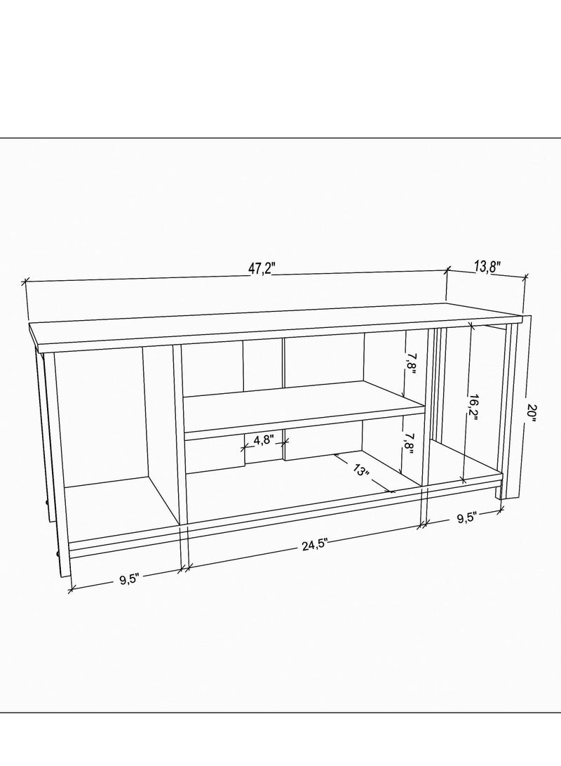 Decorotika Rinaldo 120 cm TV Unit for TVs up to 55" - Image 5