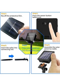 Cool Baby COOLBABY Outdoor Solar String Light Waterproof 200 LED Bulbs 8 Modes Crystal Ball Light 22M Solar Garden Light Suitable for Lawn Yard  - Image 4