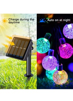 Cool Baby COOLBABY Outdoor Solar String Light Waterproof 200 LED Bulbs 8 Modes Crystal Ball Light 22M Solar Garden Light Suitable for Lawn Yard  - Image 5