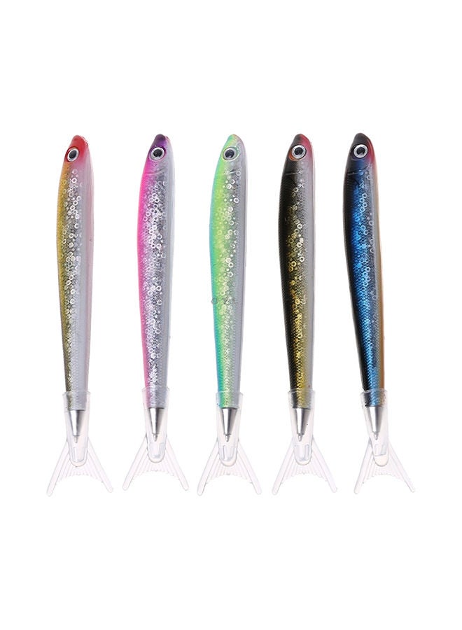 نيبمينينت مجموعة أقلام حبر جاف كروية الرأس بتصميم مبتكر على شكل سمكة مكونة من 10 قطع متعدد الألوان