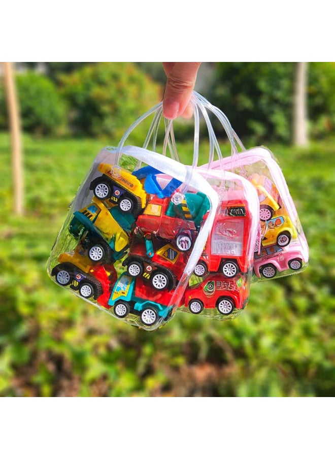 Beauenty Cartoon Car Fire Truck Back Force Inertial Engineering Bag Toy Car Mini Cartoon Car Stall Toy Supply-Color:Engineering Trolley-portable Bag (192 Bags Per Carton)  - Image 2