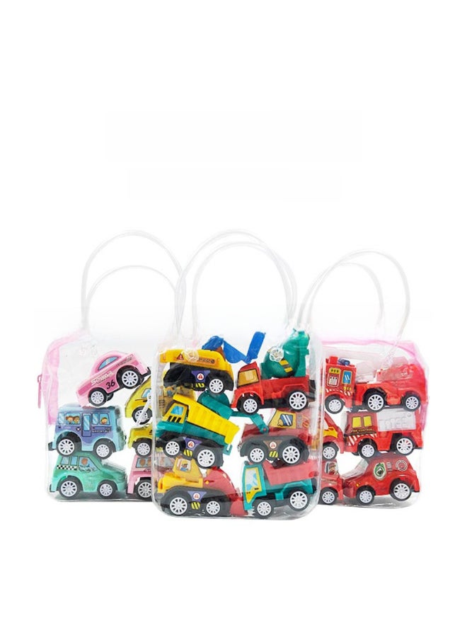 Beauenty Cartoon Car Fire Truck Back Force Inertial Engineering Bag Toy Car Mini Cartoon Car Stall Toy Supply-Color:Engineering Trolley-portable Bag (192 Bags Per Carton)  - Image 3