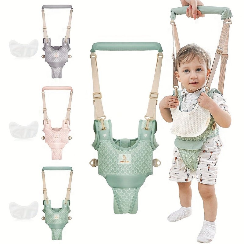 Four Seasons Breathable Baby Carrier Toddler Gray Seat Belt Assist Walking Training Helper Summer - Image 1