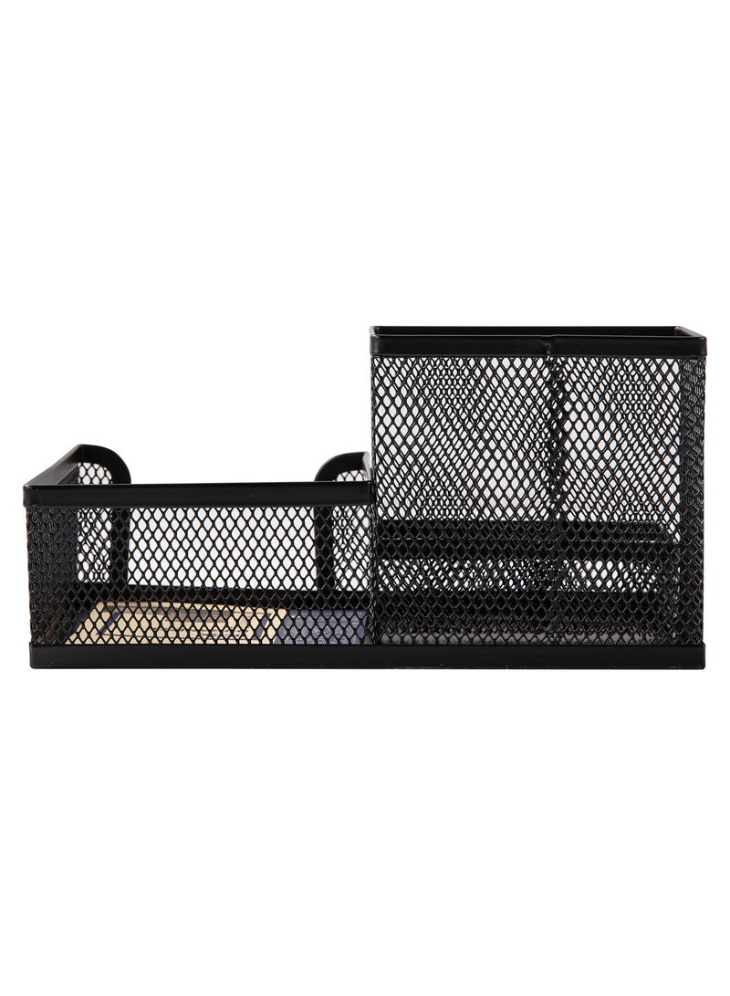 Deli E9175 Desk Organizer 200脳100脳98mm Mesh Steel for Office Supplies 鈥?Black - Image 2