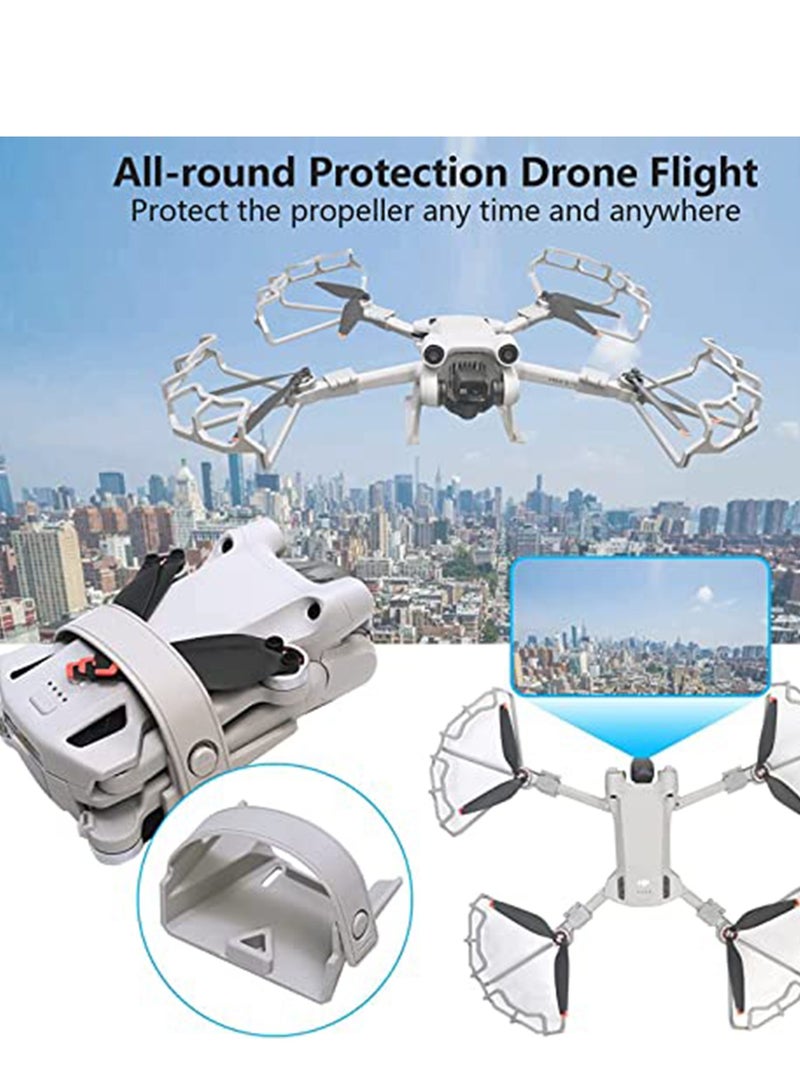 Barakah حامل حزام واقي مروحة 3 في 1 لطائرة الدرون مع معدات هبوط لـ DJI Mini 3 Pro ملحقات RC للحماية الجيدة - Image 3