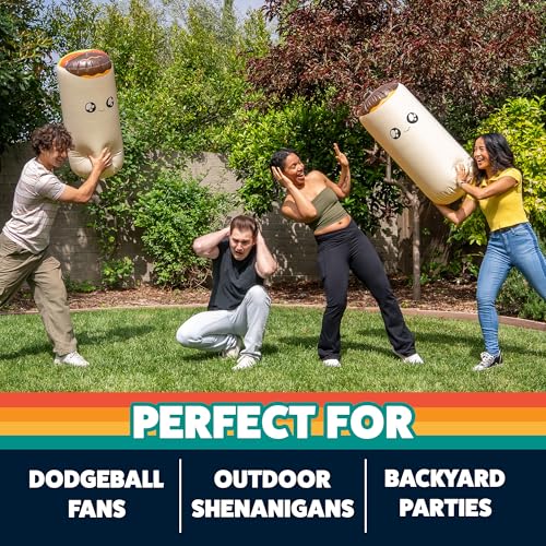 Exploding Kittens – Throw Throw Burrito Extreme Outdoor Edition – Giant Inflatable Dodgeball Card Game – Play Outdoors, Backyard Events, Family Fun Outside for 2 to 6 Players Ages 7+ - Image 5