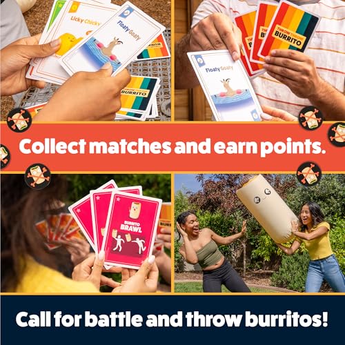 Exploding Kittens – Throw Throw Burrito Extreme Outdoor Edition – Giant Inflatable Dodgeball Card Game – Play Outdoors, Backyard Events, Family Fun Outside for 2 to 6 Players Ages 7+ - Image 3