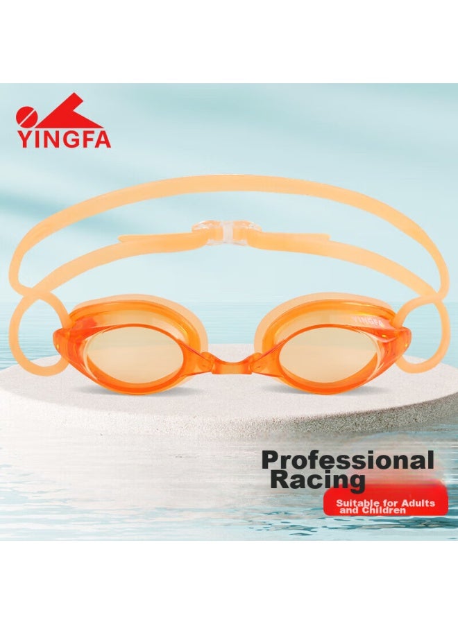 Yingfa Swimming Goggles, High-definition Anti-fog, Racing Compeion Training, Small Frame, For Students, Men And Women, Swimming Gl, Y570af, Orange - Image 1