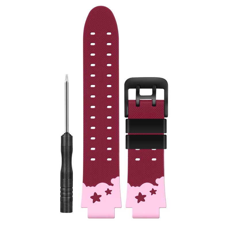 Suitable For Small Genius Phone Watch Z6Az7S Z6Z5Z3Z2Z1 D3D2D1 Q2A Q1A Soft Rubber Strap - Image 1