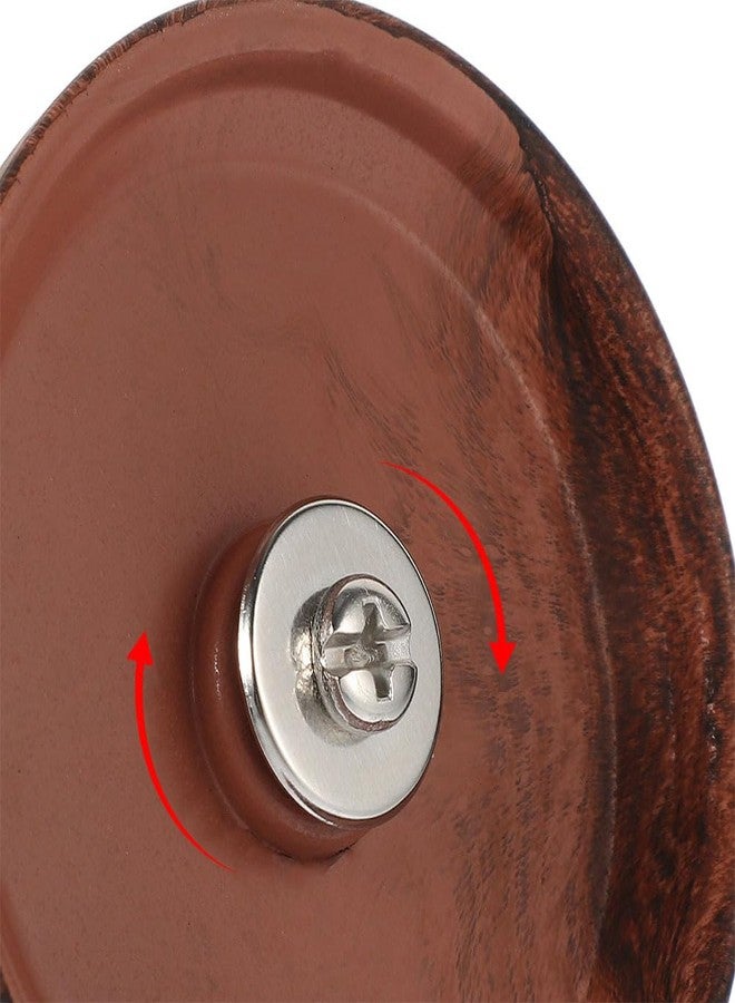 HOLIDYOYO Pot Lid Knob Replacement Brown Bakelite Universal Lid Handle 2.67 Inch Anti-Scald Cookware Knob with Screws for Pots Steamers and Soup Pans - Image 4