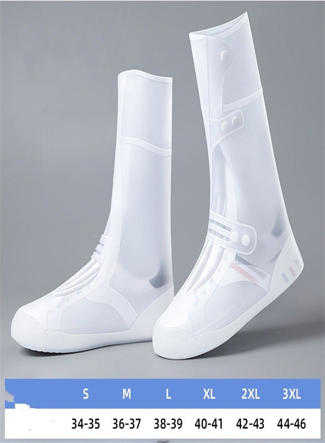 Loquat Children's Super High Rain Boots White  - Image 3
