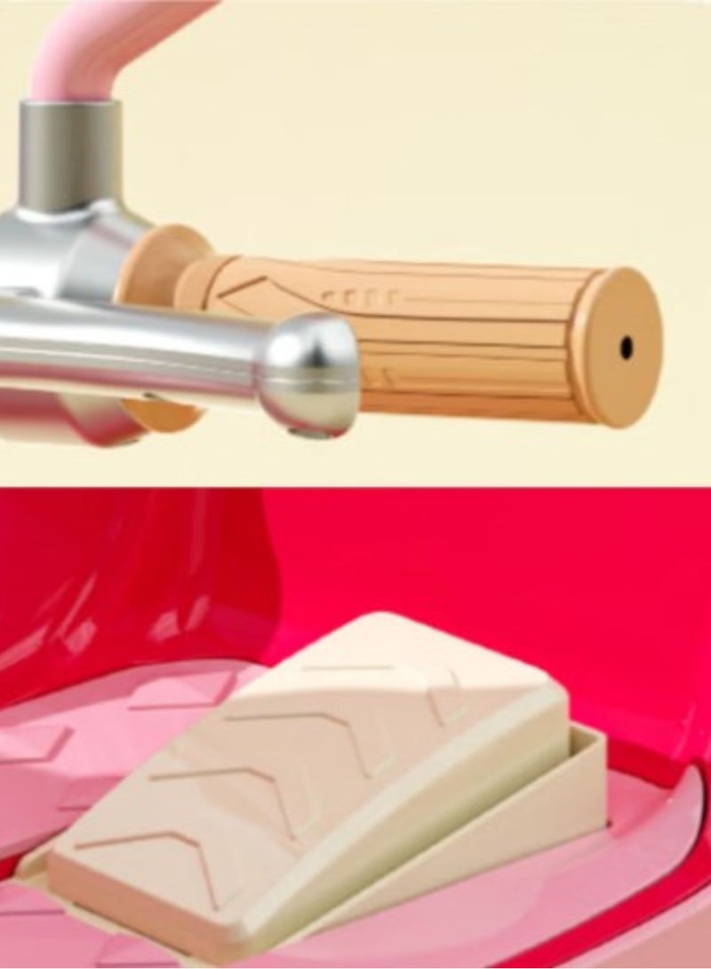 Cute Pet Style Electric Motorcycle for Kids Ride-on Toys Tricycle with Music and Lights Three Wheels Motorbike - Image 4