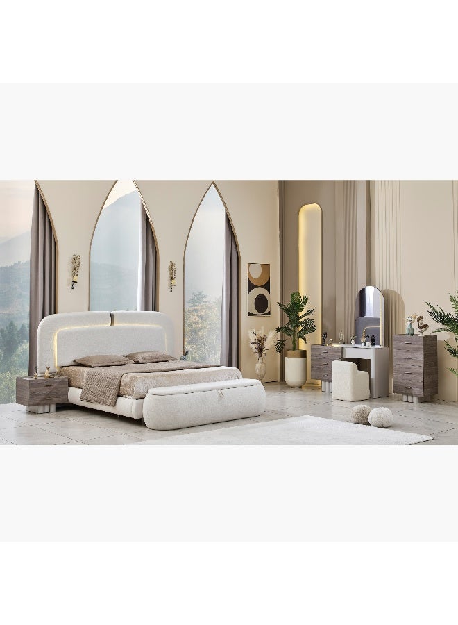 Home Box Startford Chest of 4 Drawers - Grey - Image 5