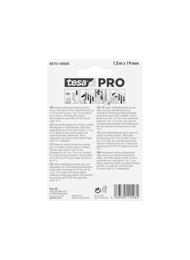 Tesa tesa PRO Mounting Outdoor, Strong and double-sided tape  - Image 2