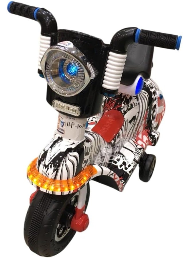 United PB101 6V 3-Wheeled Medium Electric Bike for Kids, Red - Image 5