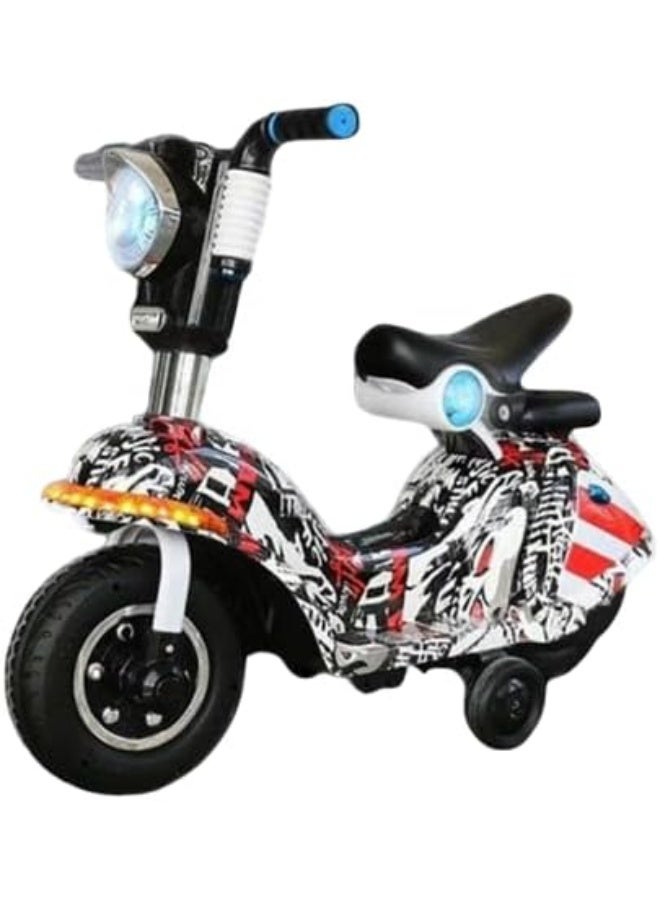 United PB101 6V 3-Wheeled Medium Electric Bike for Kids, Red - Image 1