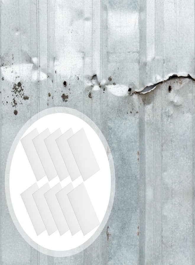 Innconee 10 Pcs Bathtub Hole Patch Siding Wall Repair Kit Waterproof Patch Holes Blemishes Tools Self Adhesive White Tape for Cracked Pool Liner Roof Skylight and Vinyl Skirting(White) - Image 5