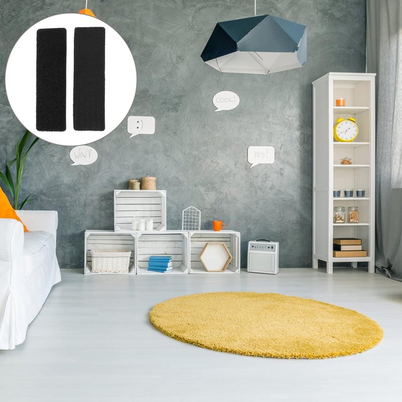 كلاراكو شريط خطاف وسادة أرضية دائري من كلاركو، 25 قطعة، مع شريط لاصق قوي، لتركيب خطاف التثبيت، خطاف ذاتي اللصق، وشريط لاصق، وملصق منقط، وسجاد دائري، ووسادة ثابتة للأريكة، وممزوج - Image 3