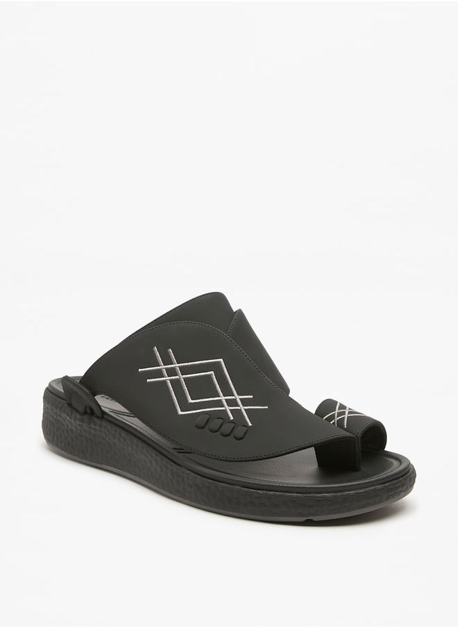 Le Confort - Mens Embroidered SlipOn Arabic Sandals  Ramadan Collection - Image 1