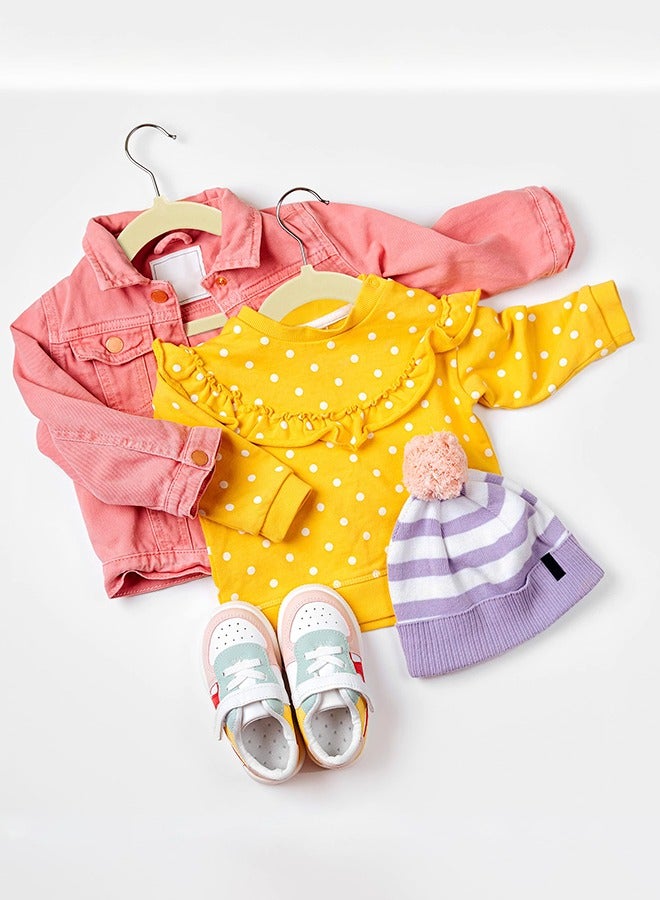 Arabest 50 Pack Kids Velvet Hangers - Durable 11" Wardrobe Hangers - Perfect Hangers for Everyday Use - Image 5