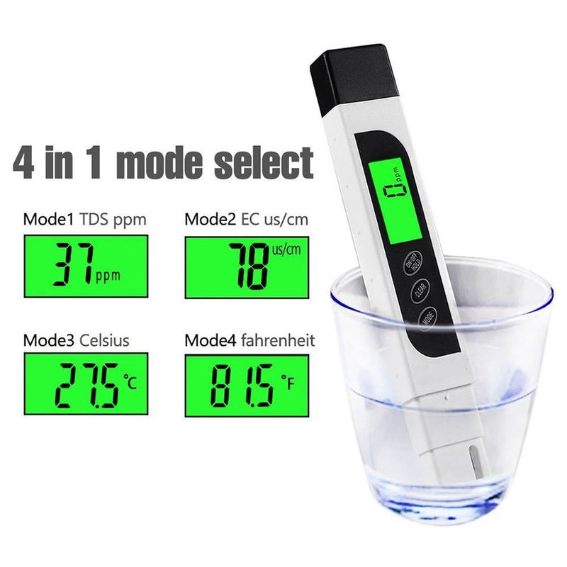 Lxuemlu TDS Meter Digital Water Tester, Lxuemlu Professional 3-in-1 TDS, Temperature and EC Meter with Carrying Case, 0-9999ppm, Ideal ppm Meter for Drinking Water, Aquariums and More - Image 2
