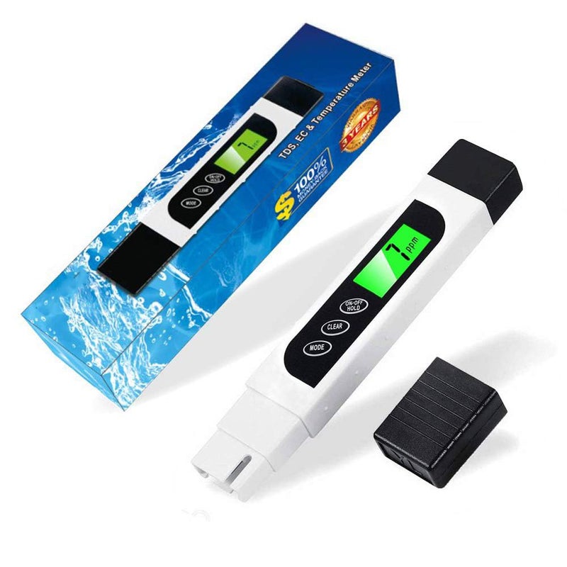 Lxuemlu TDS Meter Digital Water Tester, Lxuemlu Professional 3-in-1 TDS, Temperature and EC Meter with Carrying Case, 0-9999ppm, Ideal ppm Meter for Drinking Water, Aquariums and More - Image 1