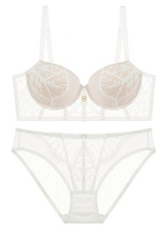 Comfy Breathable Lace Bra And Panty Set White