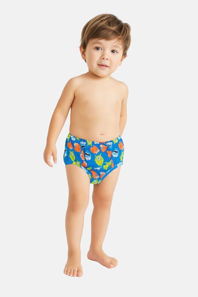 COEGA SUNWEAR Toddlers Boy Allover Print Swim Briefs, Multicolor - Image 1