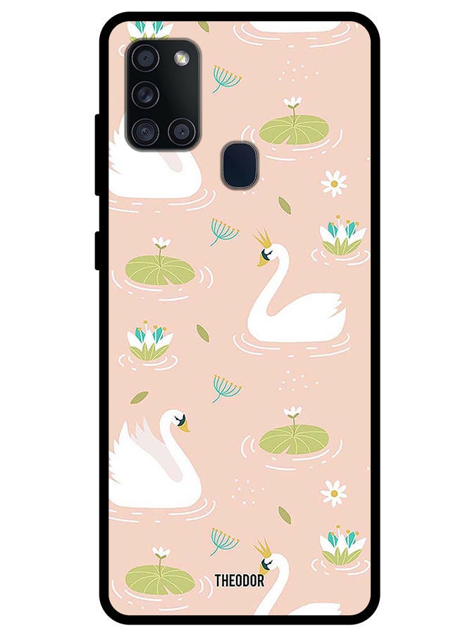 Theodor Protective Case Cover For Samsung Galaxy A21s Swans - Image 1
