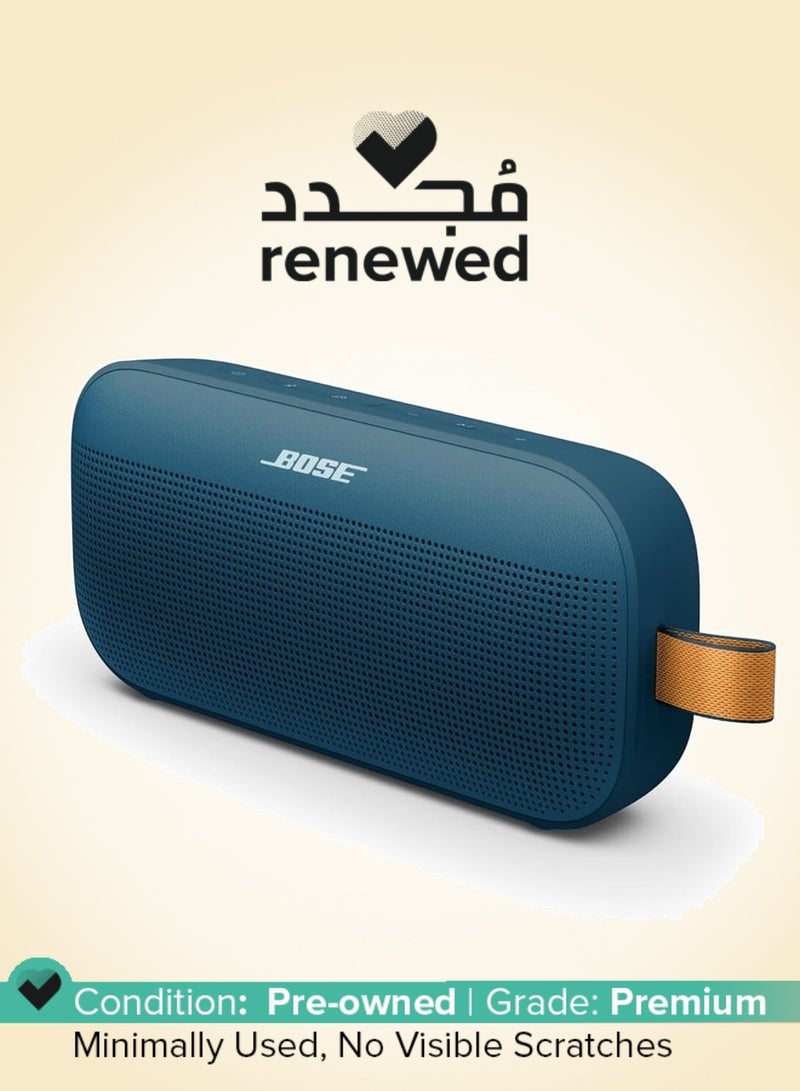 بوز Renewed - SoundLink Flex (2nd Gen) Portable Wireless Bluetooth Speaker Small Powerful for Outdoor Parties, Up to 12H Runtime, IP67 Waterproof and Dustproof, Twilight Blue Twilight Blue - Image 1