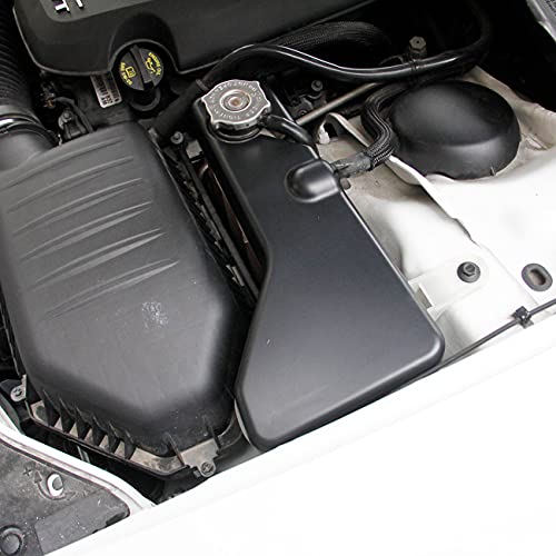 crosselec Black matte Coolant Tank Cover Trim for Dodge Challenger Charger Chrysler 300/300c 2011-2021 - Image 2