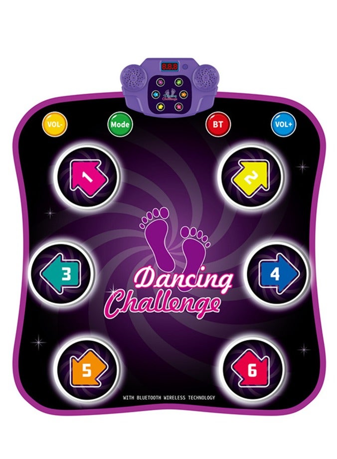 ORiTi Dance Mat Toys for 3-12 Year Old Kids, Electronic Dance Pad with Light-up  Wireless Bluetooth, Music Dance Game Mat - Image 1