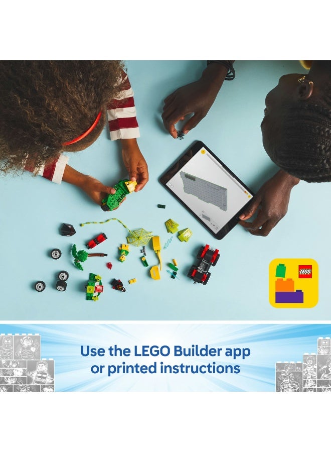مطاردة مركبات سبين والديناصور إلكترو 11198 من مسلسل سبايدي وأصدقاؤه المذهلون من LEGO® Marvel