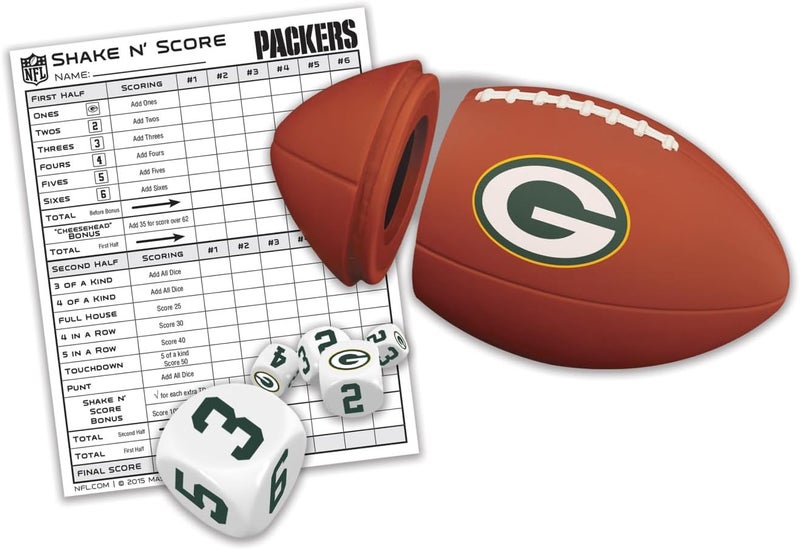 Master Pieces NFL Shake N' Score Travel Dice Game - Image 2