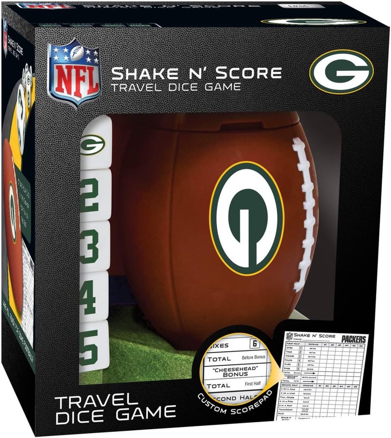 Master Pieces NFL Shake N' Score Travel Dice Game - Image 1