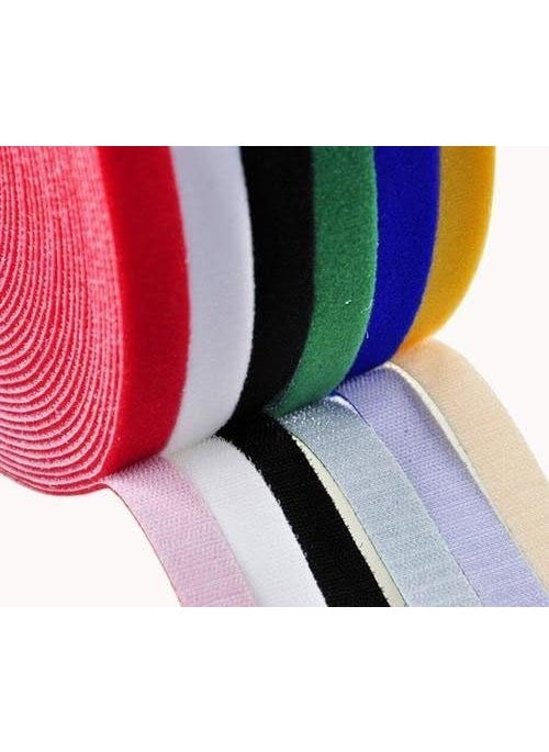 iMBAPrice iMBAPrice Cable Fastening Tape  075 inch Single Wrap Hook  Loop 75 feet 25 YardsRoll  Black  - Image 2