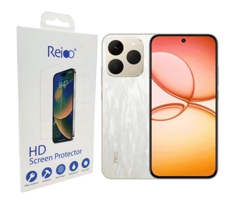 Screen Protector Front and Back Nano Gelatin Tempered Glass Compatible with Realme 15T (5g) Flexible Hydrogel (Clear)
