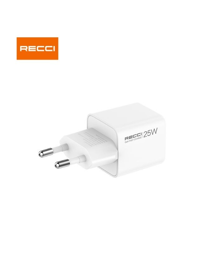 ريتشي شاحن Recci RC106E بقوة 25 وات بتقنية GaN مع كابل Type C إلى Type C - Image 3