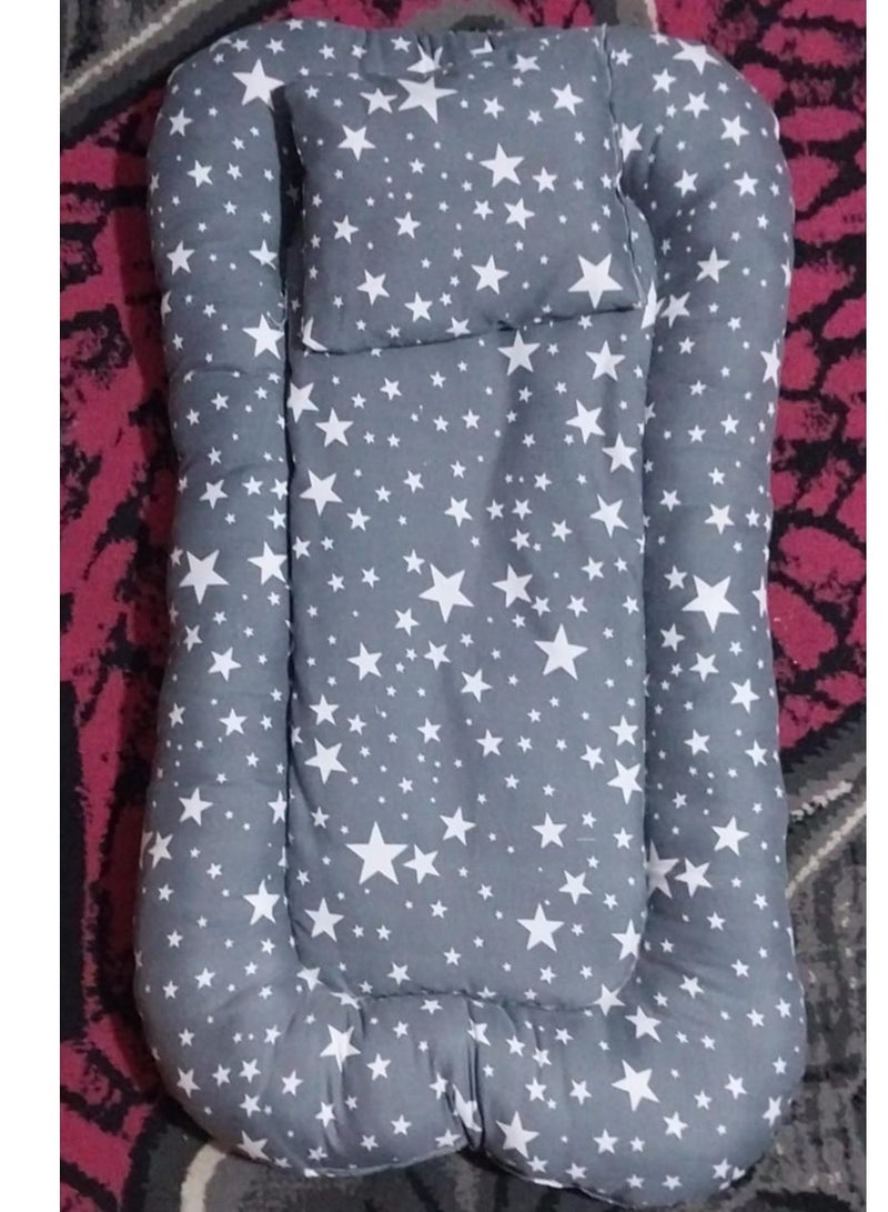 Portable Mosquito Net Bed - Foldable Mosquito Net With Cotton Sleeping Baby Mattress For Baby (0-36 Months) Baby Gifts & Supplies (Multi Color) - Bed Mattress Size 110Cm - Image 3