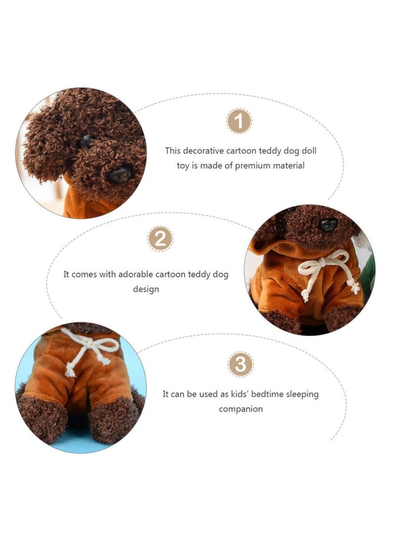 Adorable 20CM Plush Teddy Dog Toy Soft Fluffy Stuffed Animal Cushion Great Gift for Children and Adults - Image 3