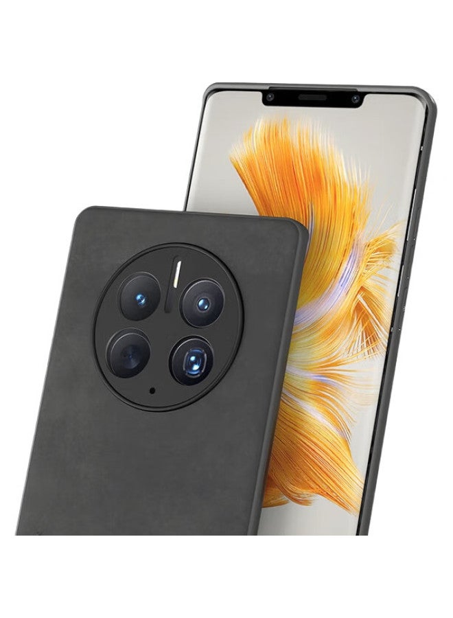 Hotfire Phone Case For Huawei Mate50 Pro, Huawei Mate50 Pro Protective Cover, Upgraded Skin-Like Lambskin Matte Lens Full Protection Silicone Case For Men And Women - Midnight Black - Image 3