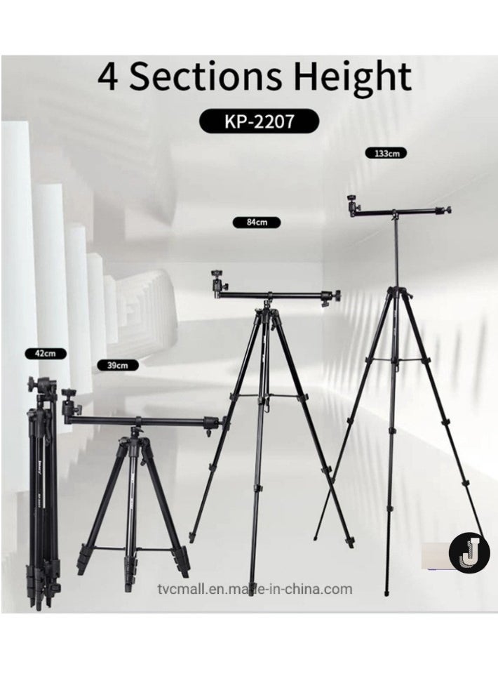 JAJEEK Versatile 2-in-1 Overhead & Vlogging Tripod for Pro-Level Content Creation - Image 4